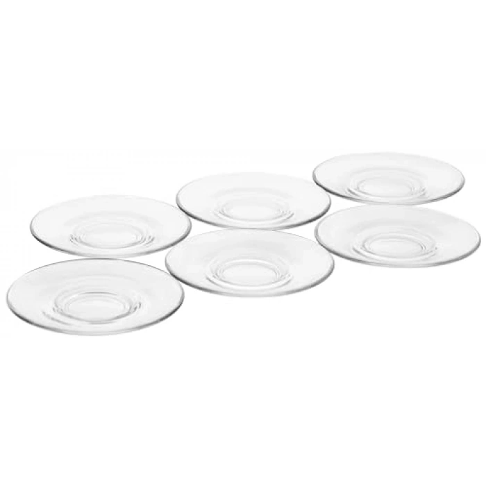 Paşabahçe HEYBELI ÇAY TABAĞI 126 MM 6LI HEDİYELİK KUTU