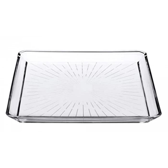 Paşabahçe Madlen Servis Tabağı 68683 Madlen Crystal Glass 24x24