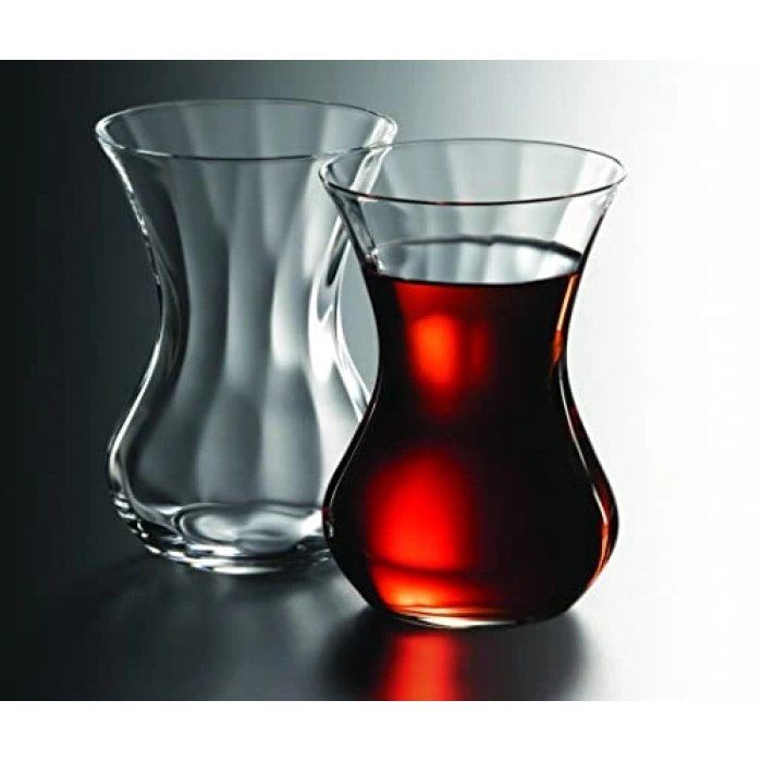 Paşabahçe Nudeglass Beykoz Cam Çay Bardağı, 6 Parça, Şeffaf, 145 cc