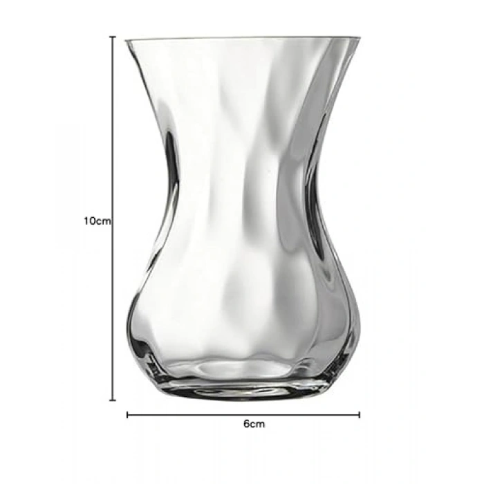 Paşabahçe Nudeglass Beykoz Cam Çay Bardağı, 6 Parça, Şeffaf, 145 cc