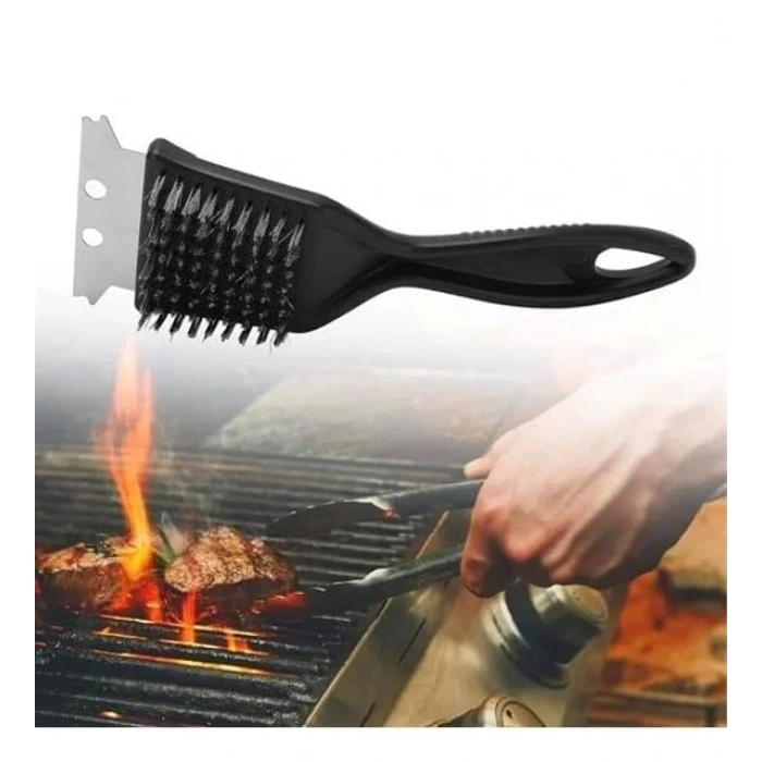 Paslanmaz Çelik Barbekü Tezleme Fırçası, Ergonomik Tasarım