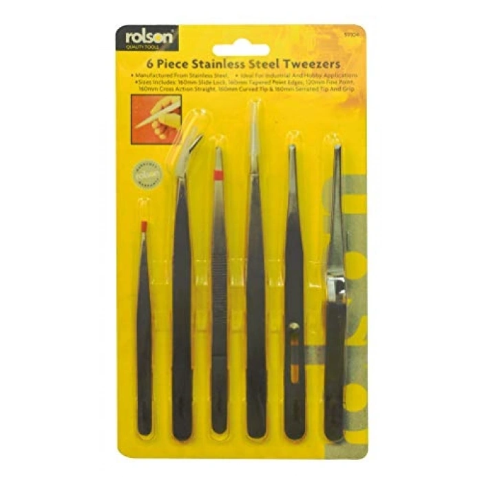 Paslanmaz Çelik Cımbız Seti - 6 Parça