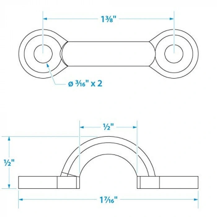 Paslanmaz Çelik Çok Amaçlı Göz Kayışları, 4lü Set