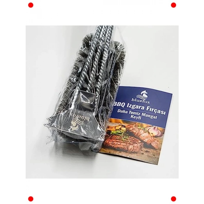 Paslanmaz Çelik Izgara Temizleme Fırçası, Kazıyıcılı