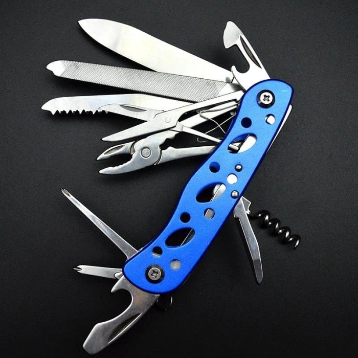 Paslanmaz Çelik Kamp Çakısı, 111 mm, Çok Amaçlı Kullanım İçin