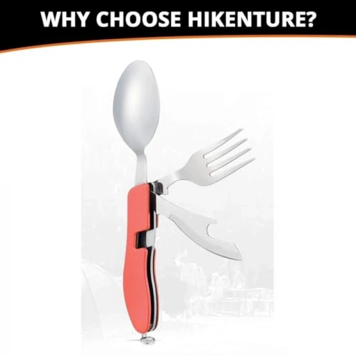 Paslanmaz Çelik Kamp Gereçleri Seti, 4ü 1 Arada Kullanım İçin