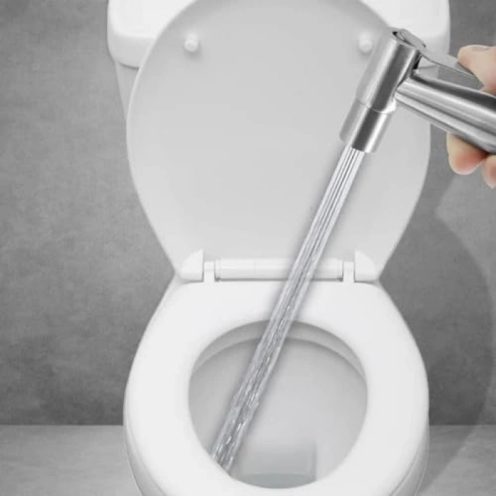 Paslanmaz Çelik Lavabo Seti, Kolay Montaj, Spiral Hortum