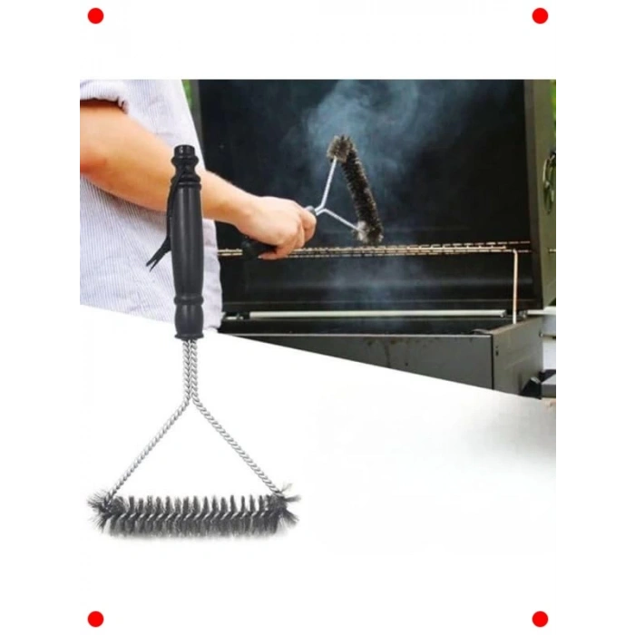 Paslanmaz Çelik Mangal Izgara Temizleme Fırçası