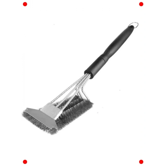 Paslanmaz Çelik Mangal Temizleme Fırçası & Kazıyıcı