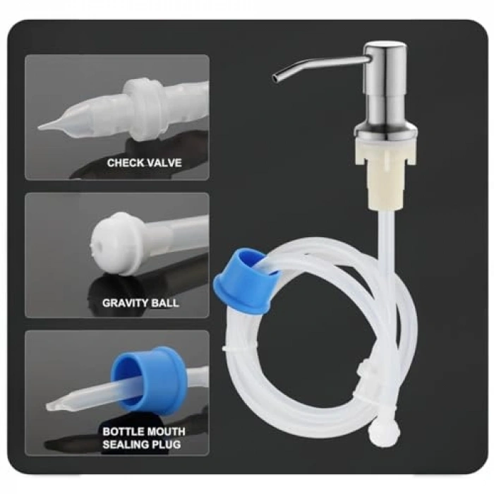 Paslanmaz Çelik Sıvı Sabunluk, Mutfak ve Banyo İçin