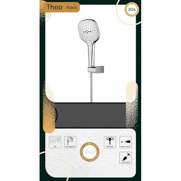 Paslanmaz Çelik Spiral Askılı Duş Seti ile Konforlu Banyo Deneyimi