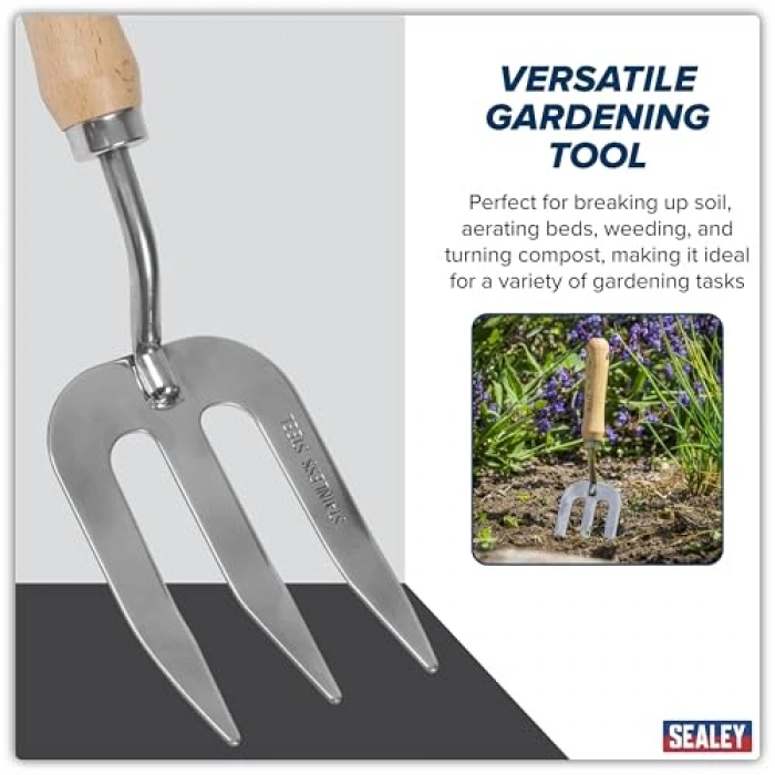 Paslanmaz Çelik T Saplı Bahçe El Çatalı