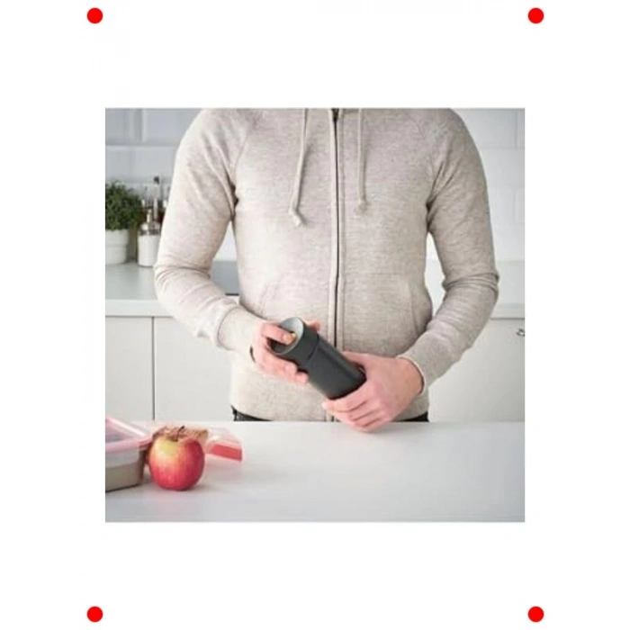 Paslanmaz Çelik Termos Şişe, 0,4 Litre - Siyah