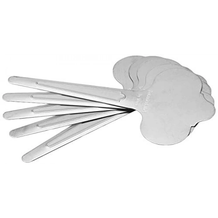 Paslanmaz Çelik Yeniden Kullanılabilir Bitki Etiketleri, 15,72 cm, 12li Paket