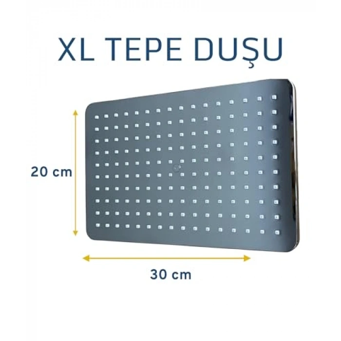 Paslanmaz duş seti, 5 yıl garantili