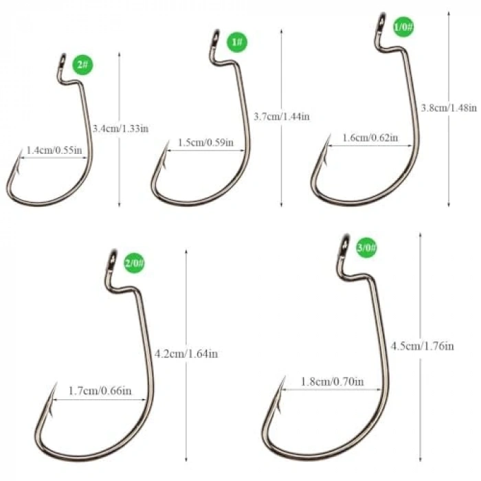 Paslanmaz Karbon Çelik Silikon Solucan Yem İğne Seti