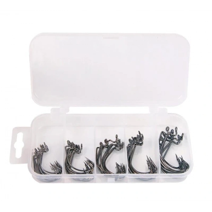 Paslanmaz Karbon Çelik Silikon Solucan Yem İğne Seti