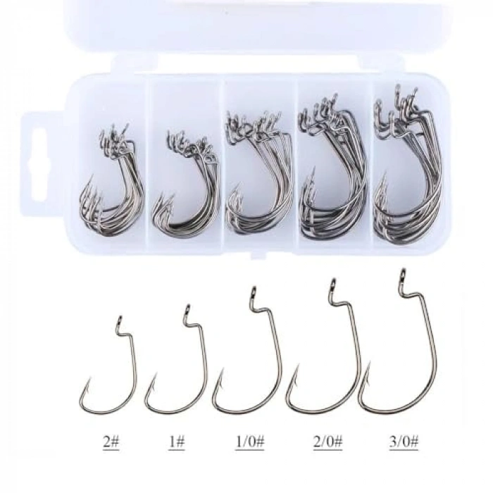 Paslanmaz Karbon Çelik Silikon Solucan Yem İğne Seti