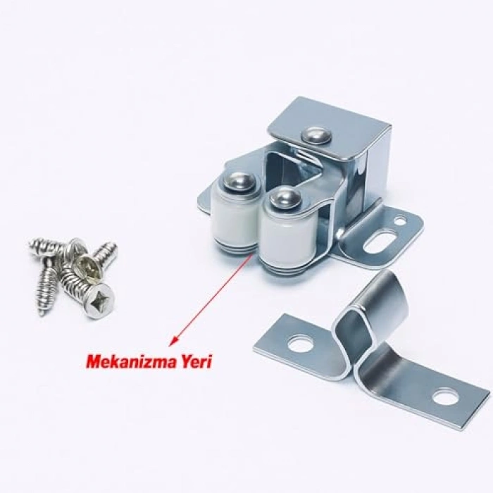 Paslanmaz kelebek kapak tutucu, 4 adet set