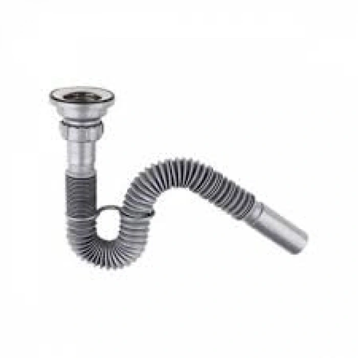 Paslanmaz Lavabo ve Evye Sifonu - 32 mm Çıkışlı