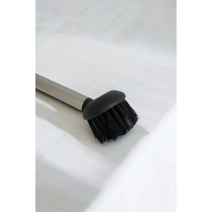 Paslanmaz Metal Saplı Bulaşık Fırçası, 19 cm