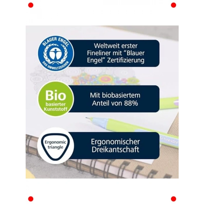 Pastel İnce Uçlu Kalem Seti (8 Adet, 0.4 mm)