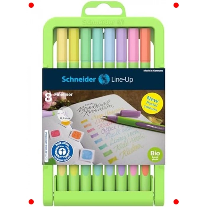 Pastel İnce Uçlu Kalem Seti (8 Adet, 0.4 mm)