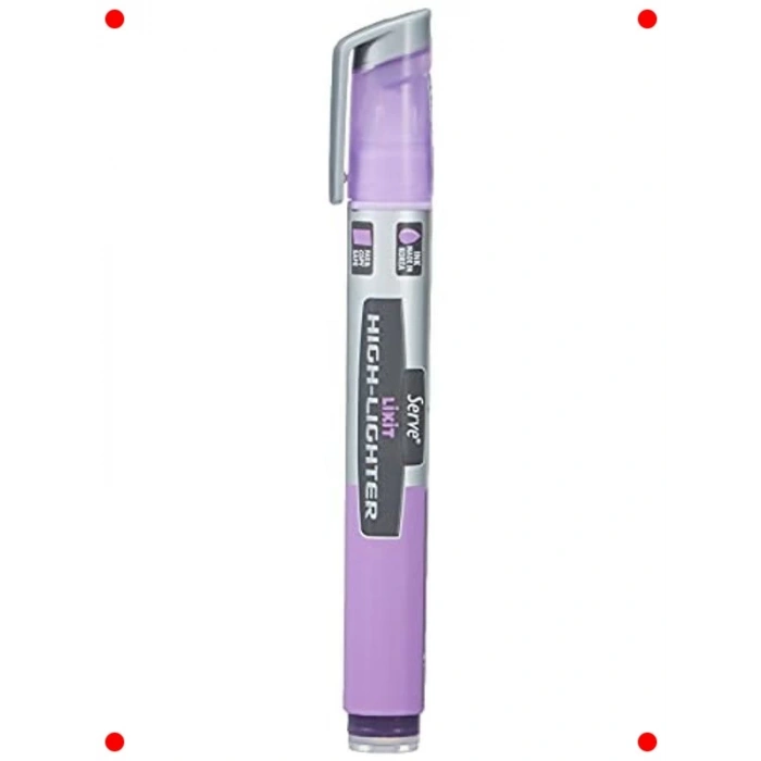 Pastel Lavanta Likit Fosforlu Kalem