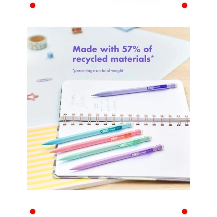 Pastel Mekanik Kalem Seti - 0.7 mm, 10 Adet, Silinebilir