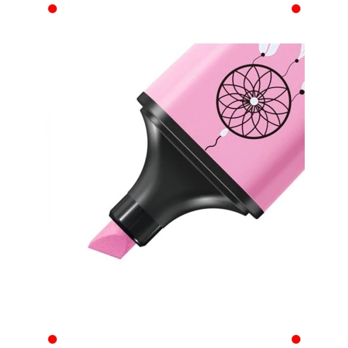 Pastel Renk Mini Fosforlu Kalem - Fuşya