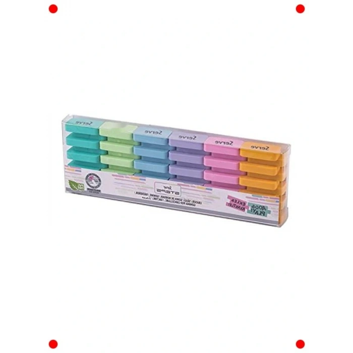 Pastel Renkli Silgi Seti - 6 Adet