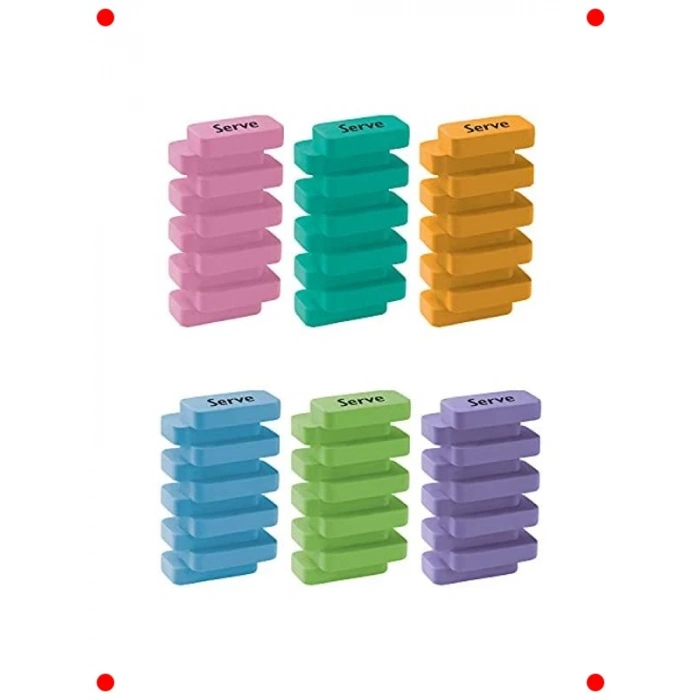 Pastel Renkli Silgi Seti - 6 Adet