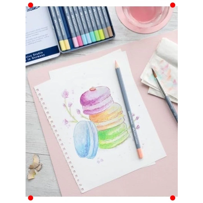 Pastel Suluboya Kalemi Seti, 12 Renk