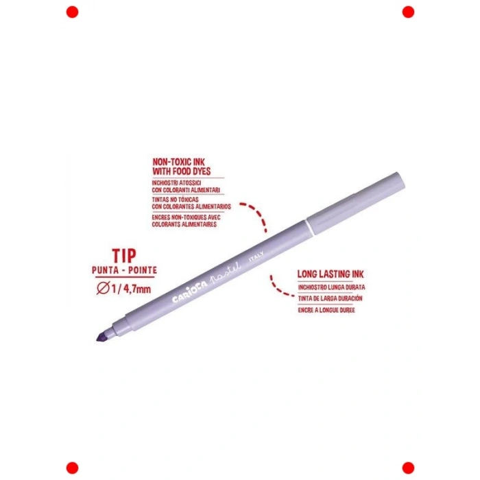 Pastel Süper Yıkanabilir Keçeli Kalem 8li Set