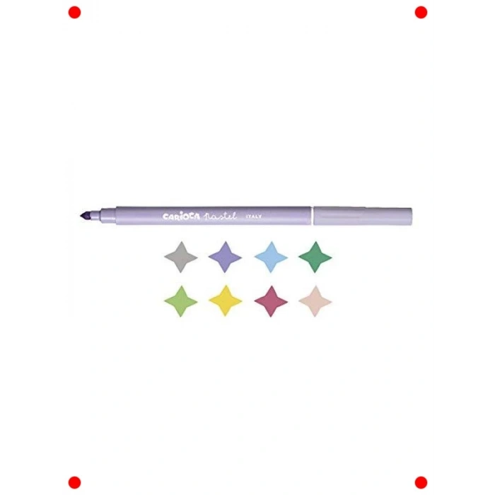 Pastel Yıkanabilir Keçeli Kalem Seti (8li)