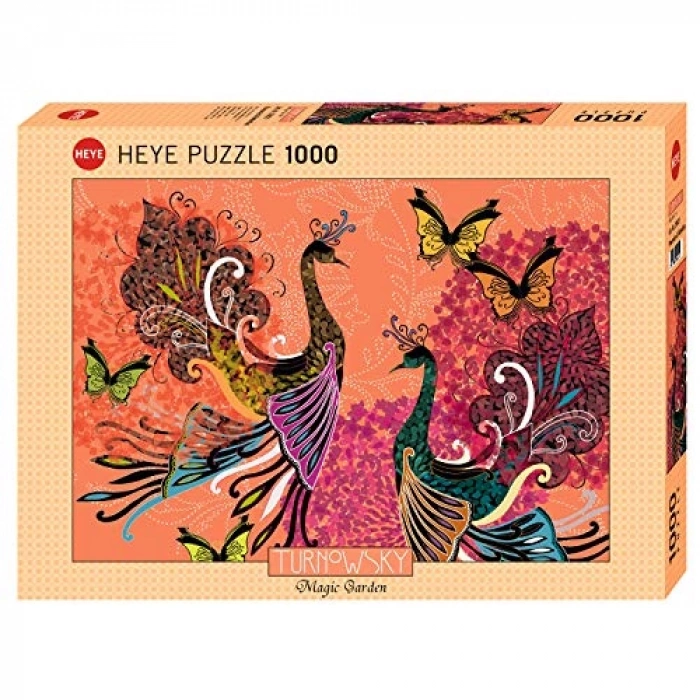 Peacocks & Butterflies Temalı 1000 Parça Puzzle