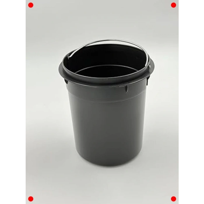 Pedallı Yumuşak Kapanan Metal Çöp Kovası (3L) - Siyah