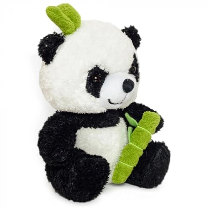 Peluş Bambu Panda - Elinde Bambu Tutan Sevimli Oyuncak