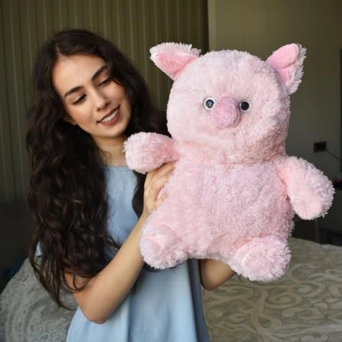 Peluş Domuz Ayıcık Seti - Eğlenceli Peluş Hayvanlar