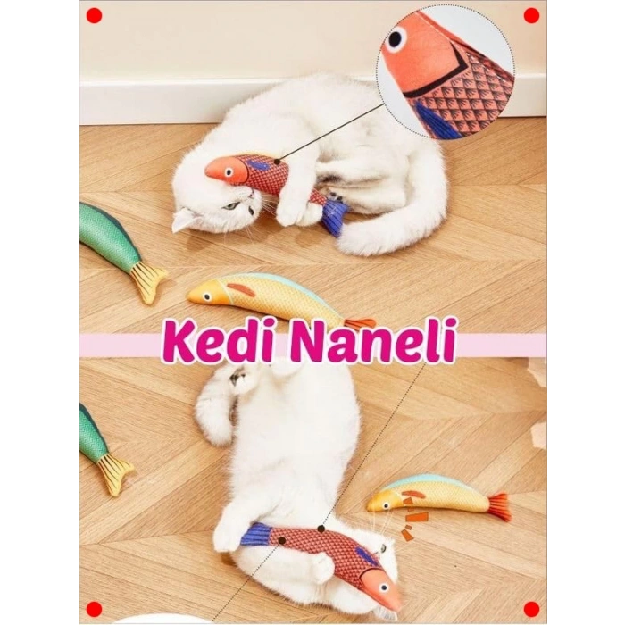 Peluş Kedi Oyuncak Seti – Sesli & Kedi Naneli (5 Adet)