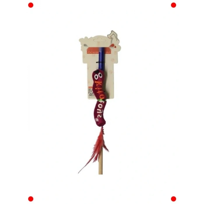 Peluş Solucan Olta Kedi Oyuncağı