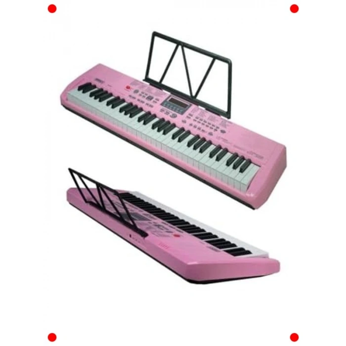 Pembe 61 Tuşlu Org Eğitim Seti: Stand, Kulaklık, Çanta