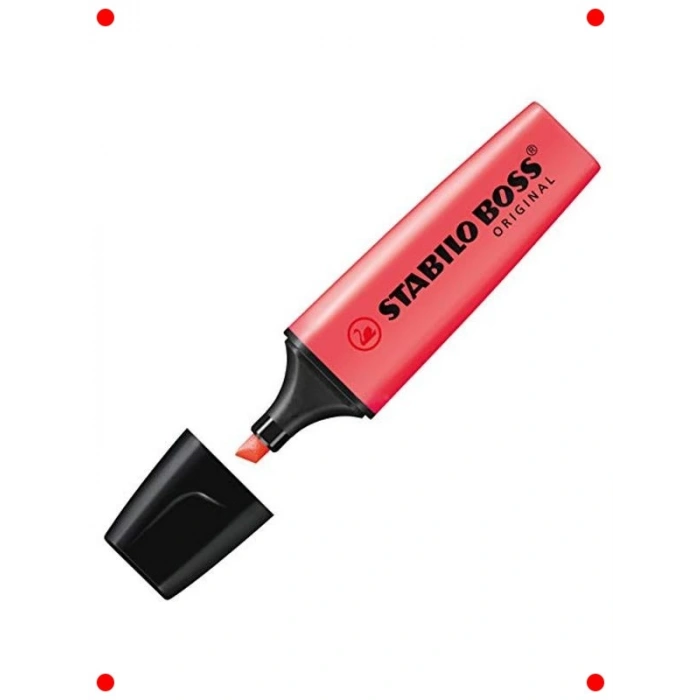 Pembe İşaretleme Kalemi - Çift Uçlu (2 & 5 mm), Parlak