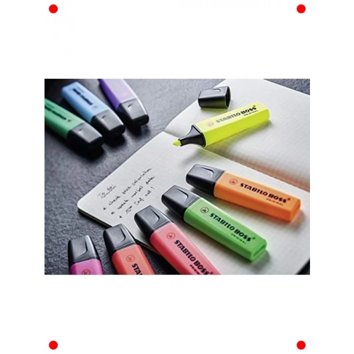 Pembe İşaretleme Kalemi - Çift Uçlu (2 & 5 mm), Parlak