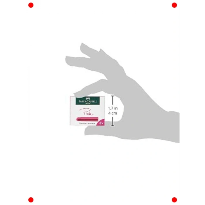 Pembe Mürekkep Kartuşu, 6lı Paket