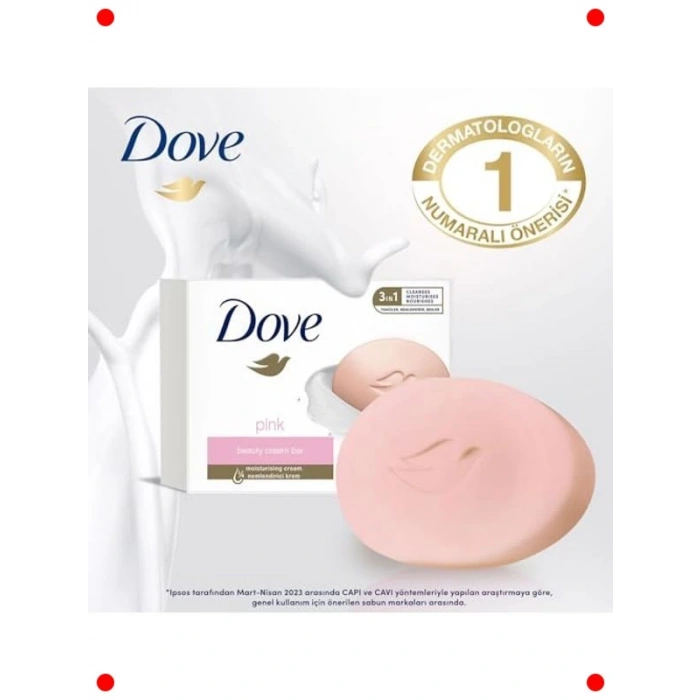Pembe Nemlendirici Kremli Katı Bakım Sabunu 90g