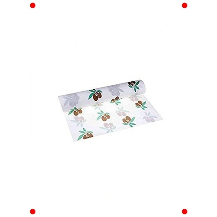 Pembe Puantiyeli Kağıt Masa Örtüsü Rulosu - Renkli