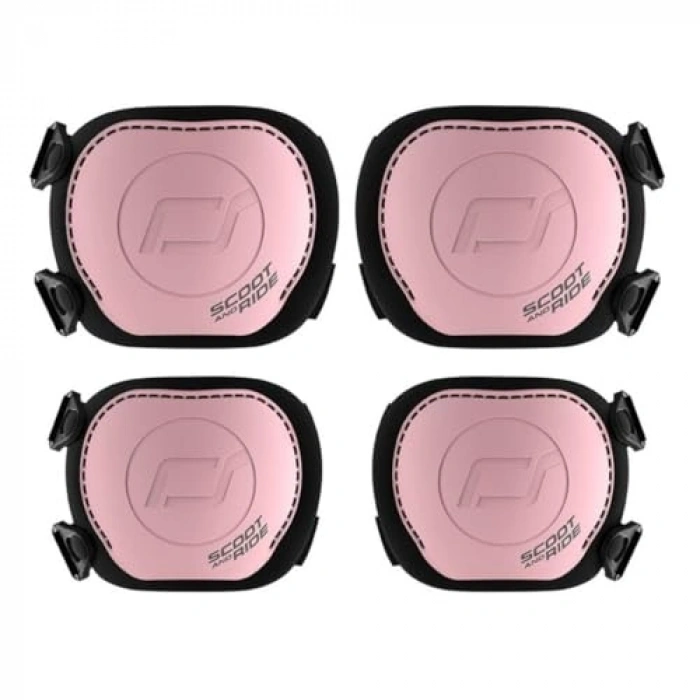 Pembe Renkli Scooter Koruyucu Seti, Dizlik ve Dirseklik İçerir