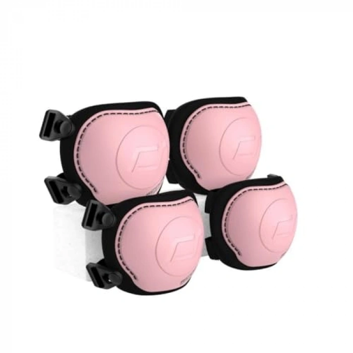 Pembe Renkli Scooter Koruyucu Seti, Dizlik ve Dirseklik İçerir