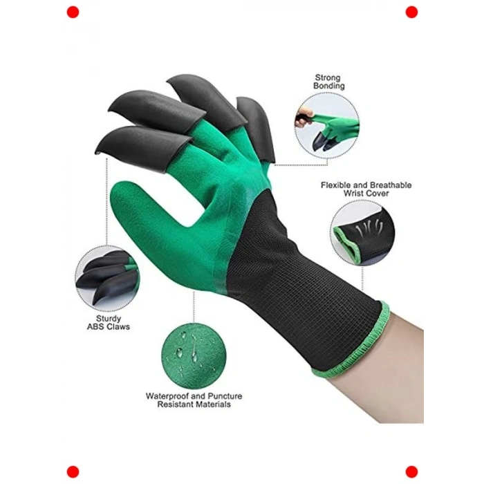 Pençeli Bahçe Eldiveni - Bitki Dikimi ve Kazma İçin